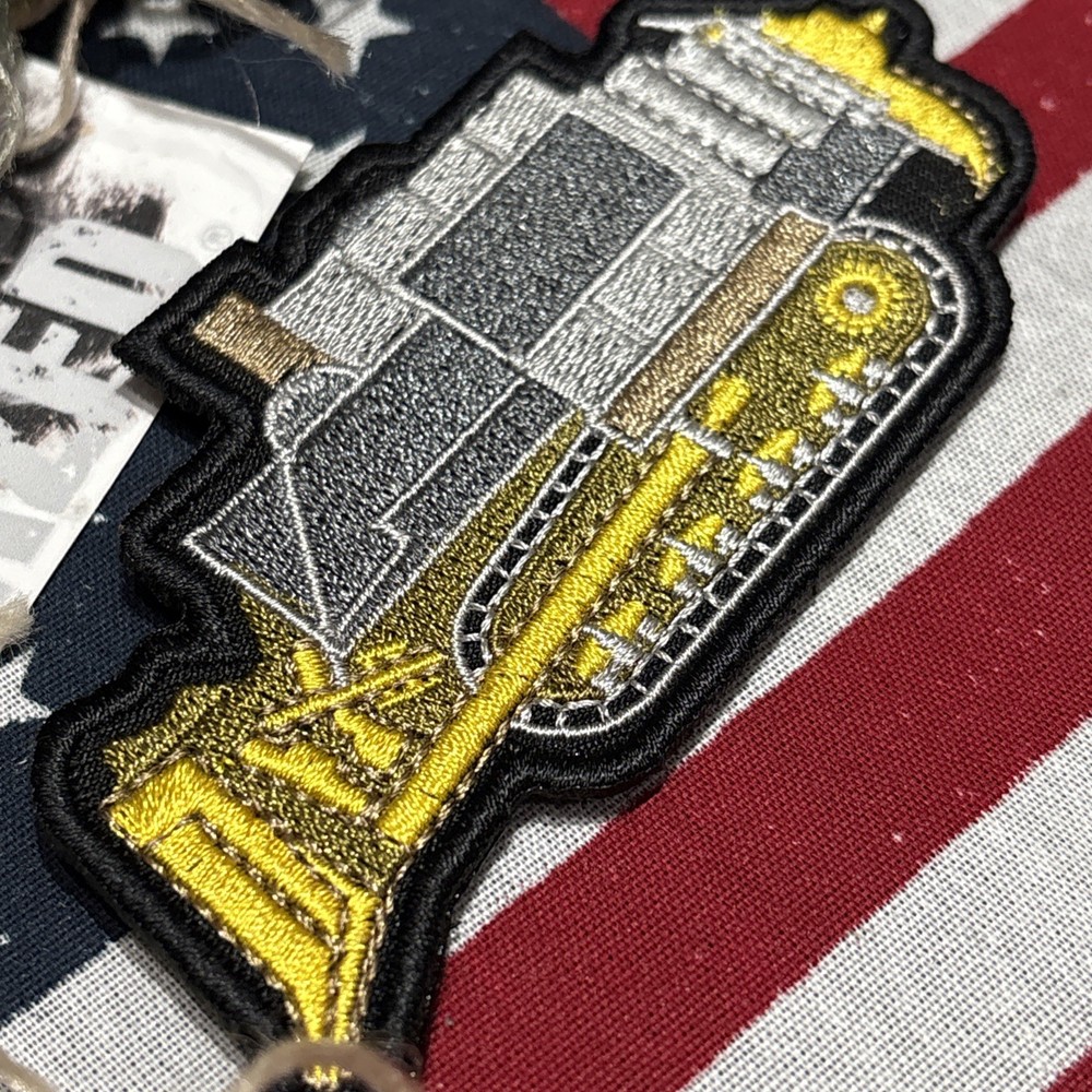 Killdozer Tread On Them Tactical Hook And Loop Patch Embroidered ~4x2” LG