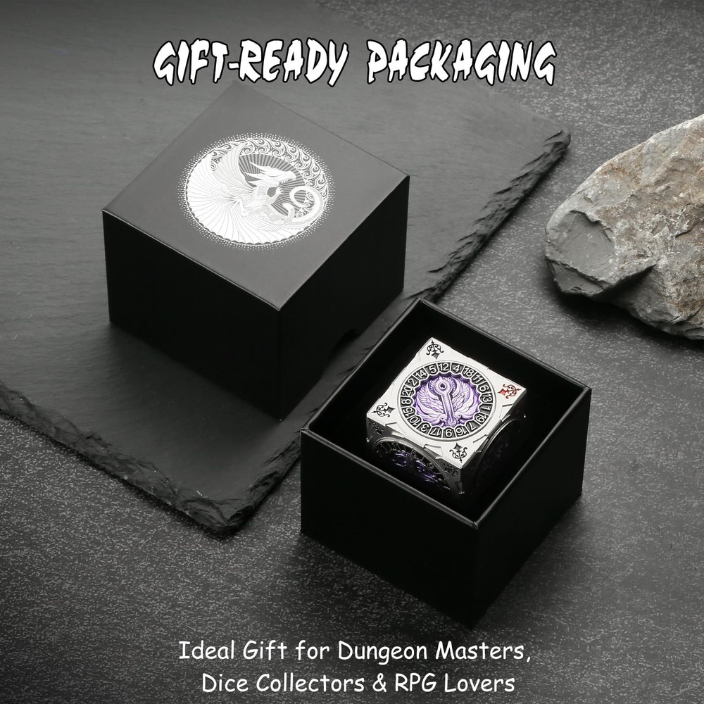 Multi-Functional Spinner Dice Cube for DND – Iconic Monster Themed Collector'...