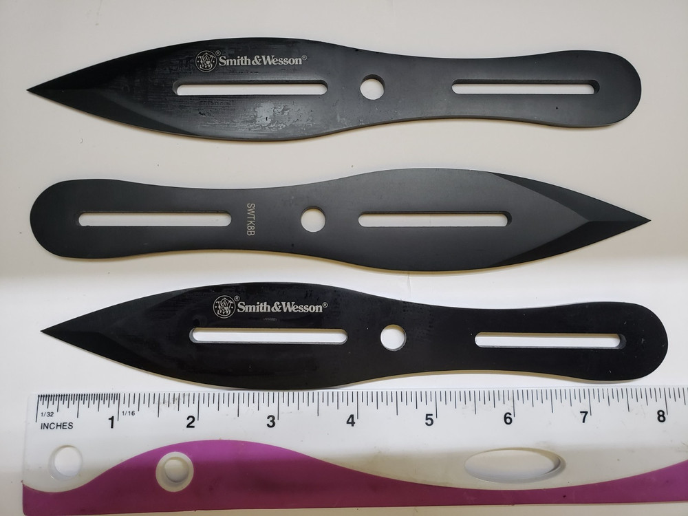 3pc set Smith & Wesson Training Throwing Competition throwing Knives