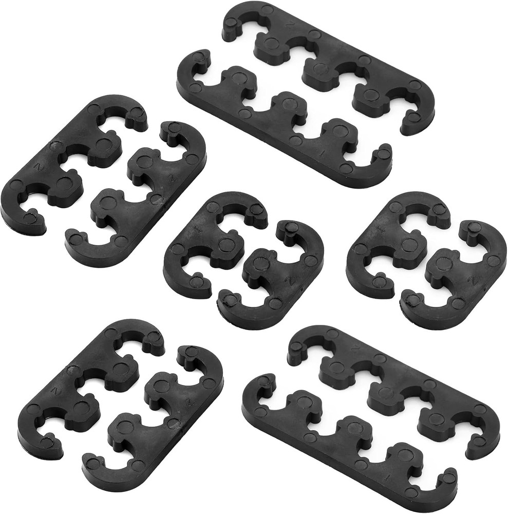 12 Pcs Spark Plug Wires Separator Divider Kit Ignition Wire Separators Holder Bl