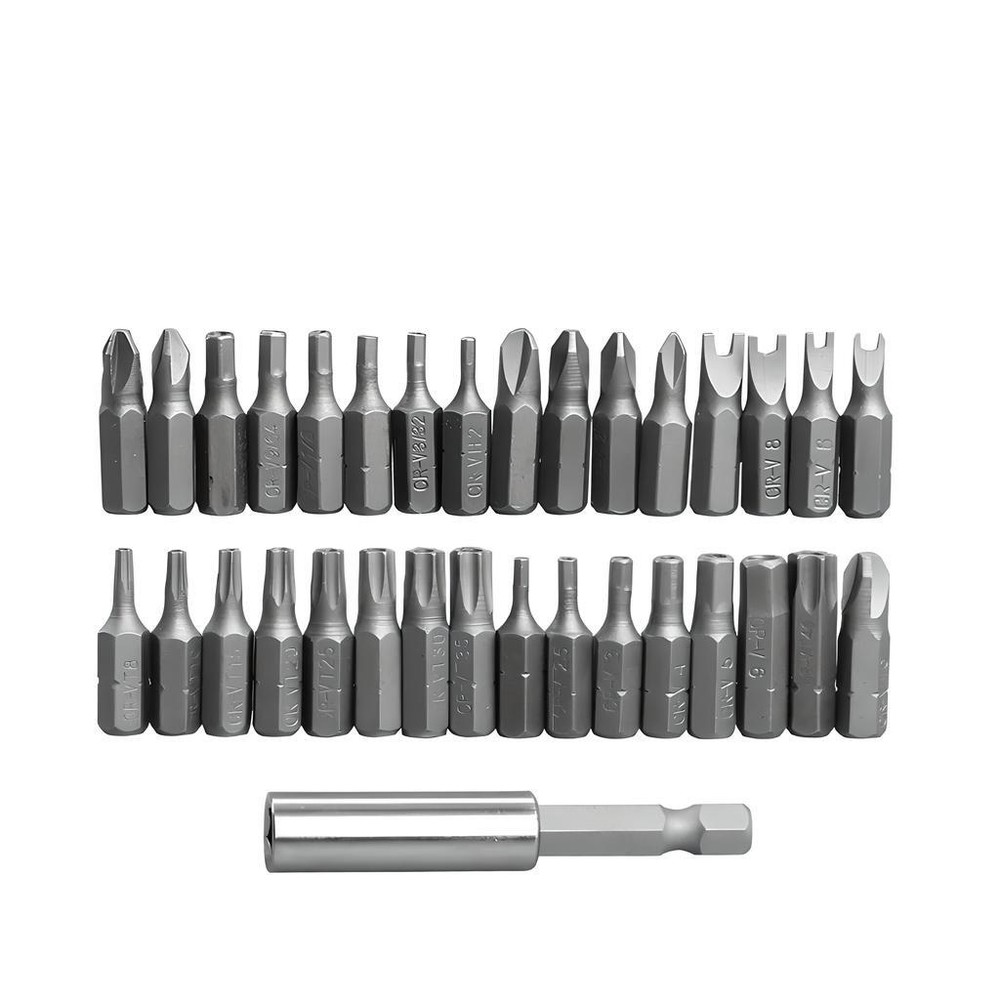 33PCS Torx Security Bit Set - Hex Star Spanner & Tri-Wing Tamper-Proof Tool US