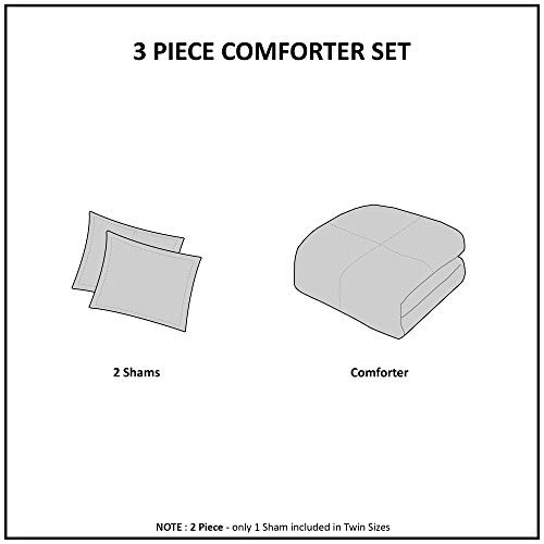 Parkston Down Alternative Comforter Mini Set, Full/ Queen Full/Queen Navy