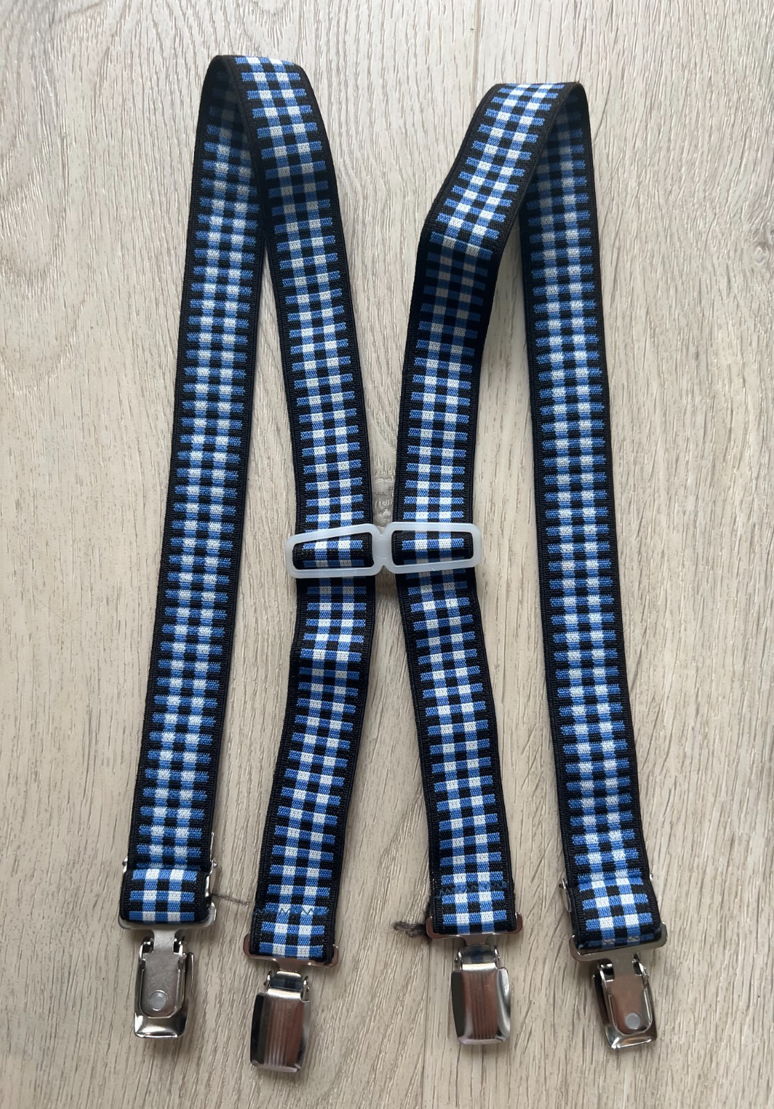 Lot of 3 Suspenders – 2 Vintage Boys Braces 70s–90s + Modern Striped Clip-On