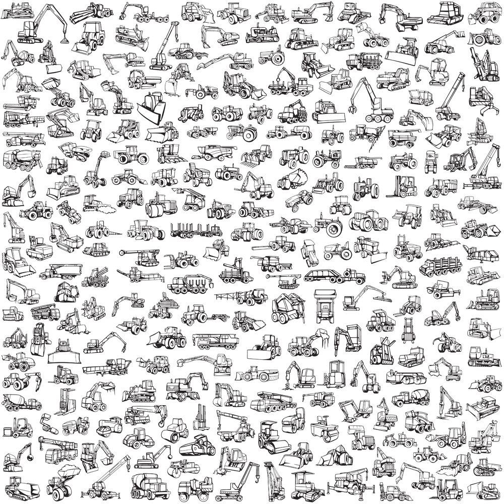 TRACTOR CLIPART-VINYL CUTTER PLOTTER IMAGES-EPS VECTOR CLIP ART GRAPHICS CD