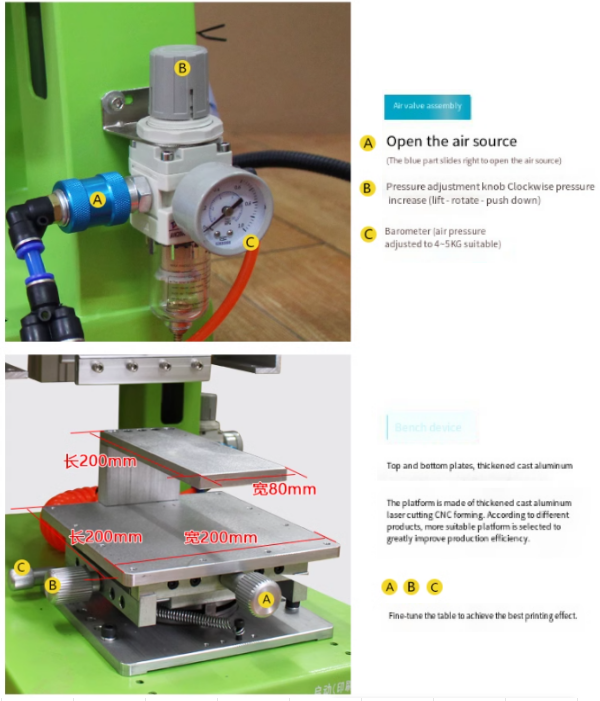 Screen Printing Machine Semi-automatic Pneumatic Desktop High-precision Inclined