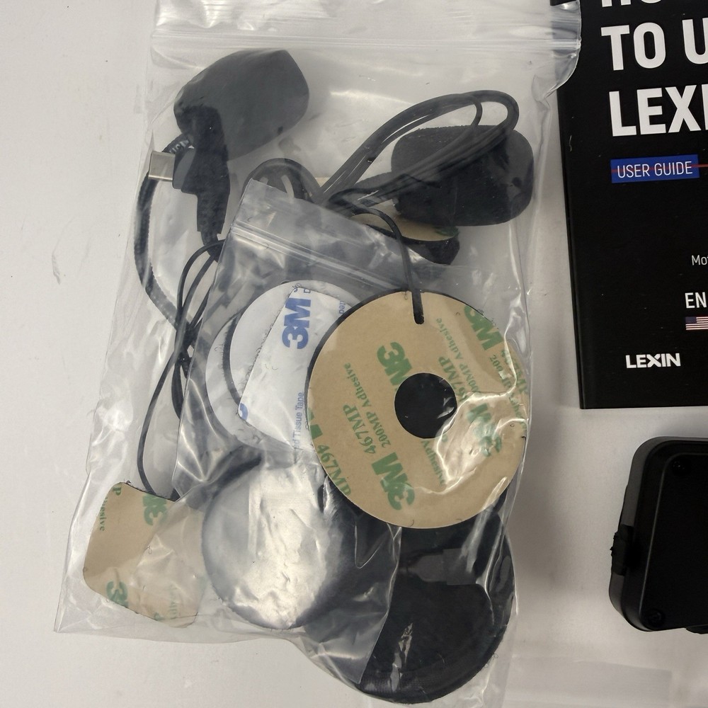 Lexin B4FM Motorcycle Bluetooth Intercom Single Unit Headset Communication