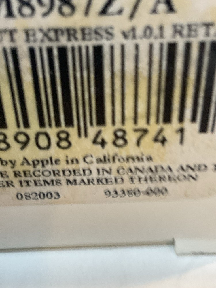 Vintage Apple Mac Final Cut Express Software Editor Version 1.0