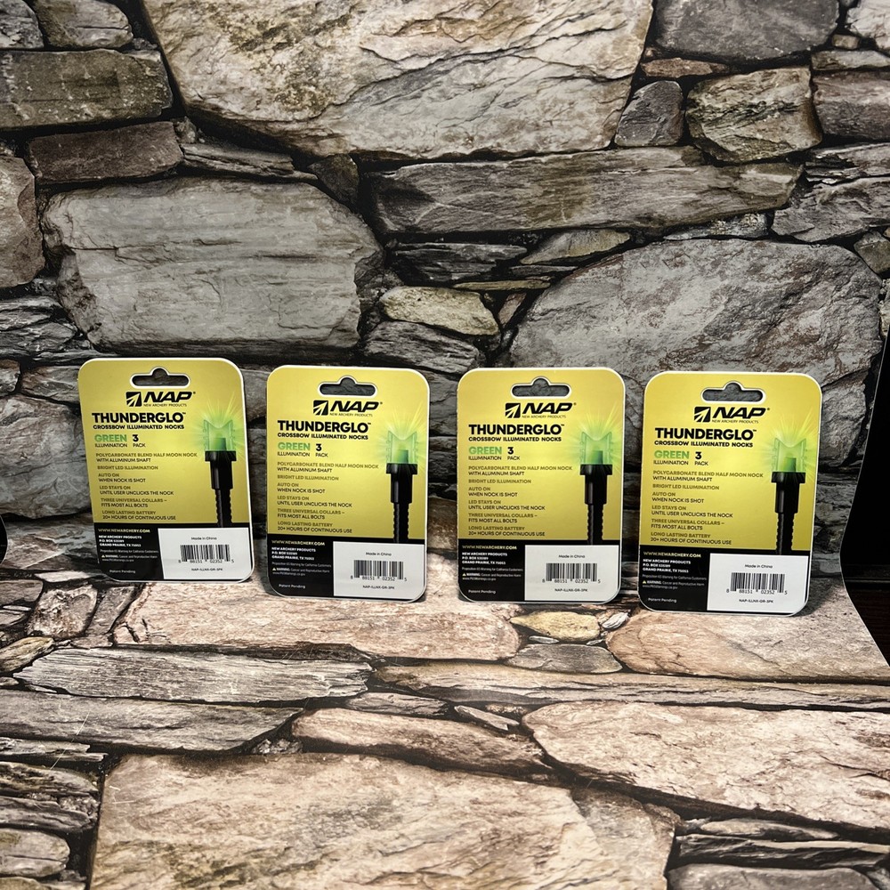 4 Packs Lighted Arrow Nocks for Compound Bow THUNDERGLO™ 3 Pack Universal Fit