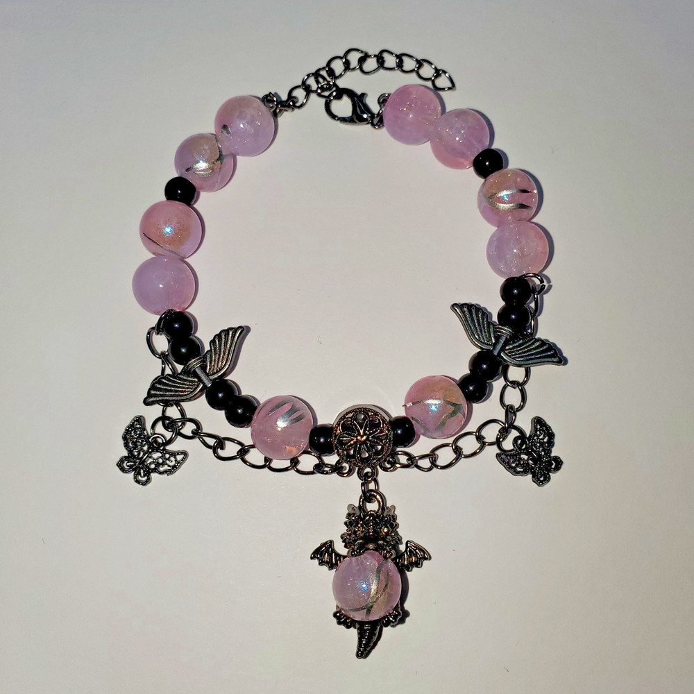 Hand crafted artisan unique gemstone bracelet