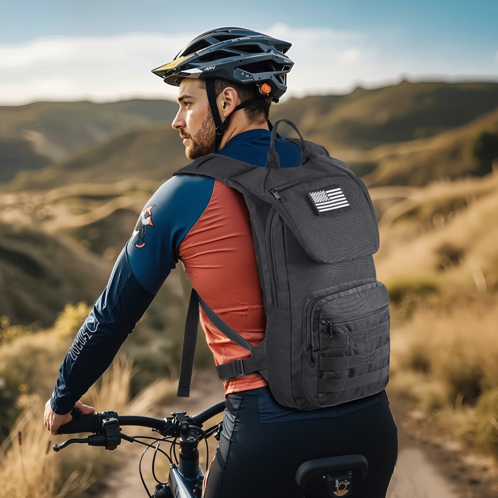 VEVOR Tactical Molle Hydration Pack Backpack 3L Water Bladder Cycling Hiking