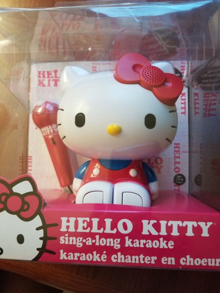 Hello Kitty Sing-A-Long Portable Karaoke With Microphone