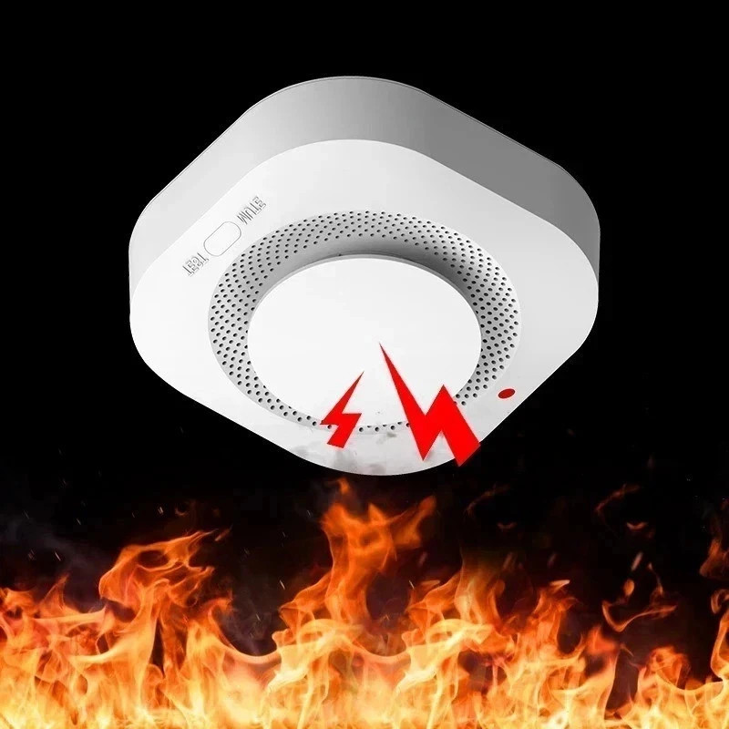 Smoke Detector, 2 in 1 & Smoke Alarm,Fire Detector Home Security Smoke Detector