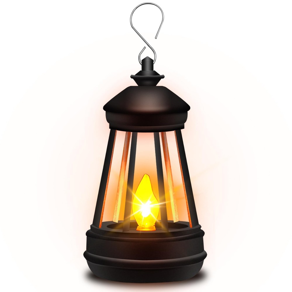 Mini Solar Lantern Lights Replacement for Outdoor Black Lantern-1 Pack,