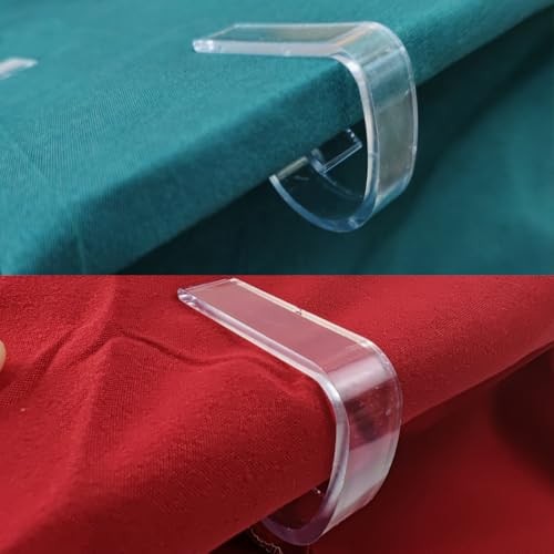 ROYHOOPCS Transparent Clear Tablecloth Clips, Plastic Table Cloth 36