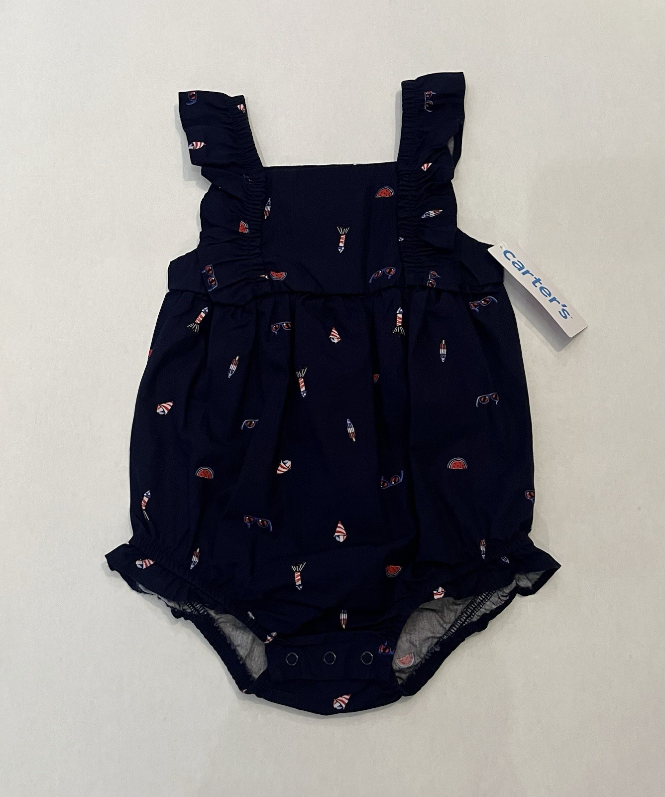 Carters Baby Girl Clothes 24 Months Romper  Cute Summer Outfit 4th Of July New