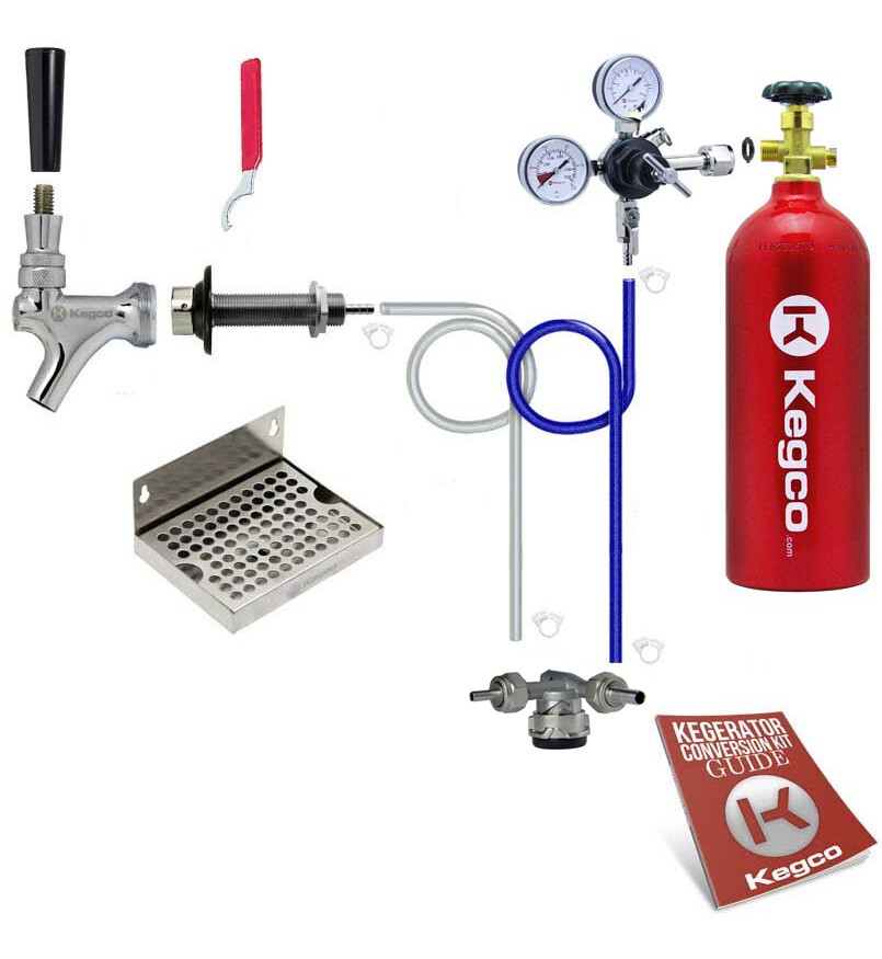 Kegco Kegerator Draft Beer Deluxe Conversion Kit Perlick Low Profile Door Mount