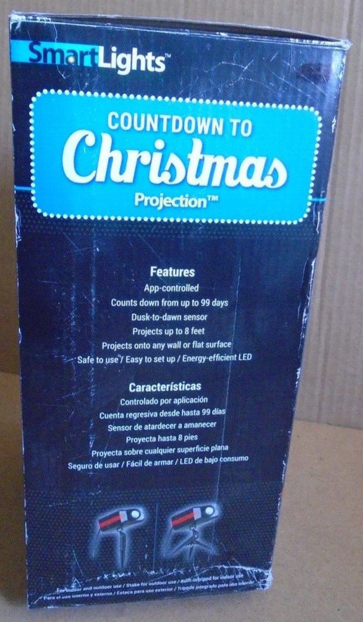 Gemmy Smart Lights Bluetooth Countdown to Christmas Projection