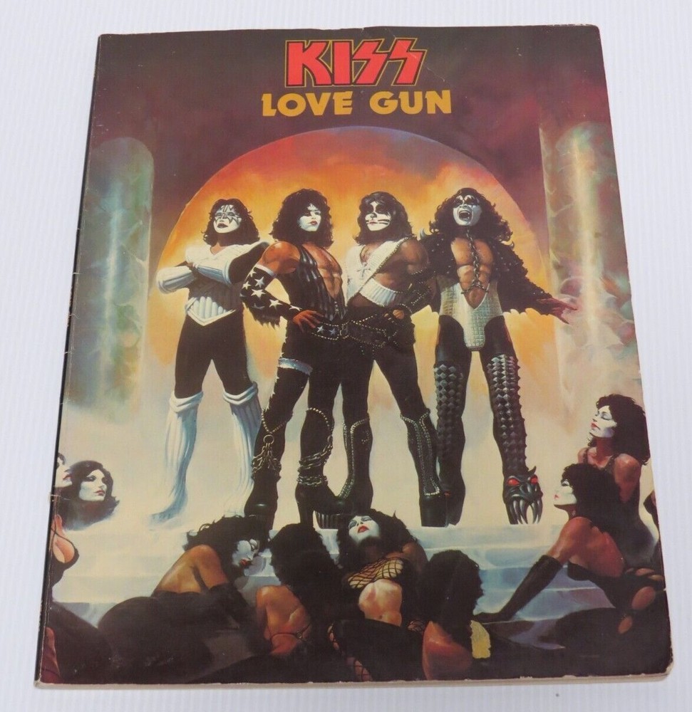 KISS OFFICIAL LOVE GUN SONGBOOK AUCOIN 1977