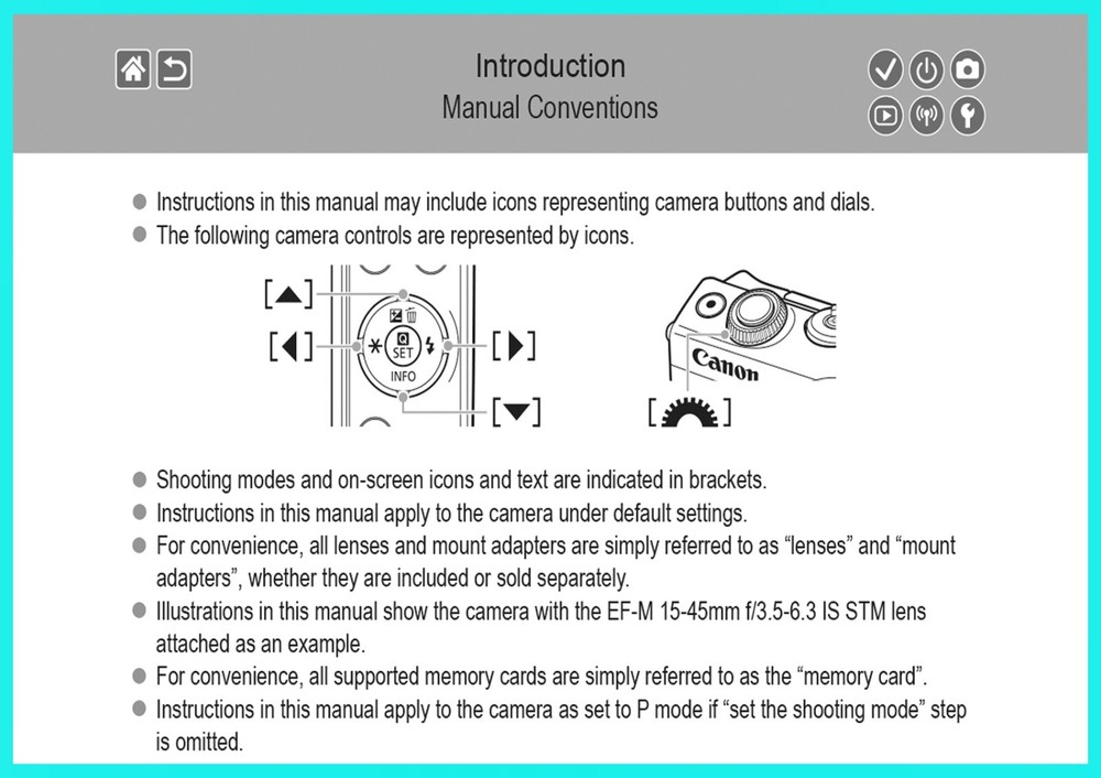 Canon EOS M100 Instruction Owners Manual Book