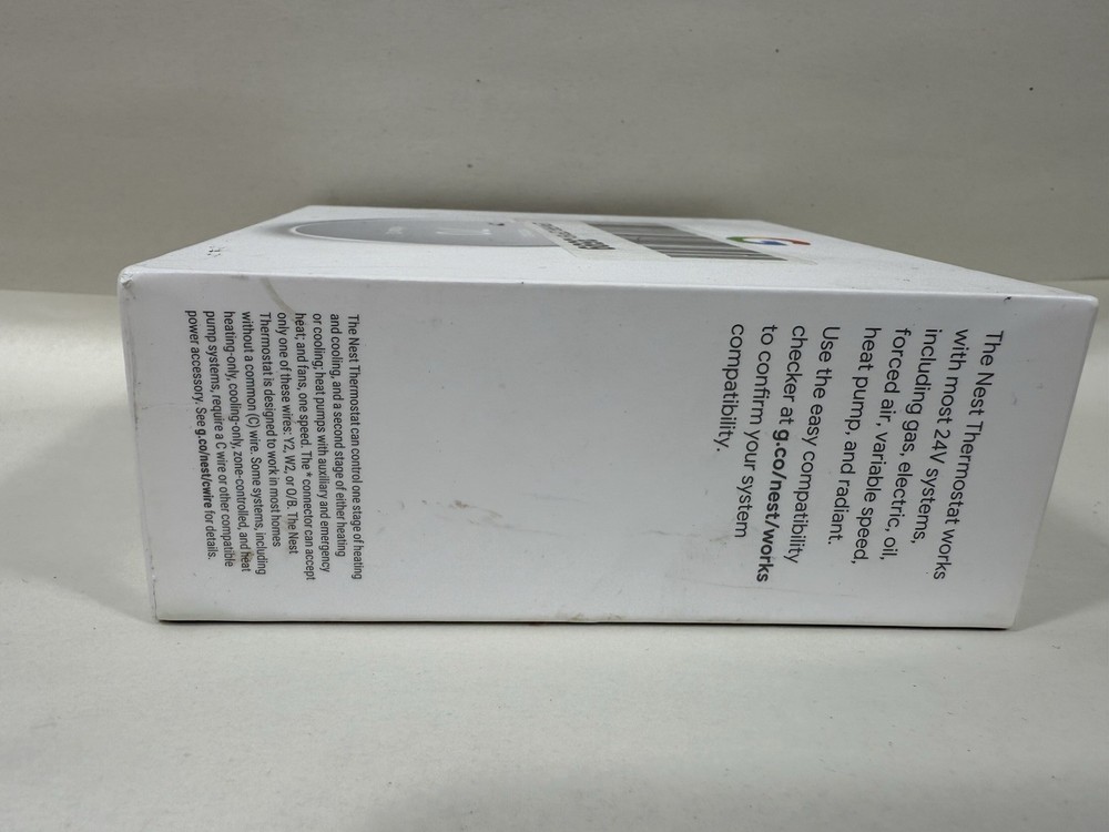 Google Nest Programmable Thermostat Generation Open Box