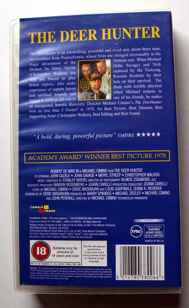 The Deer Hunter - VHS - PAL - 1978