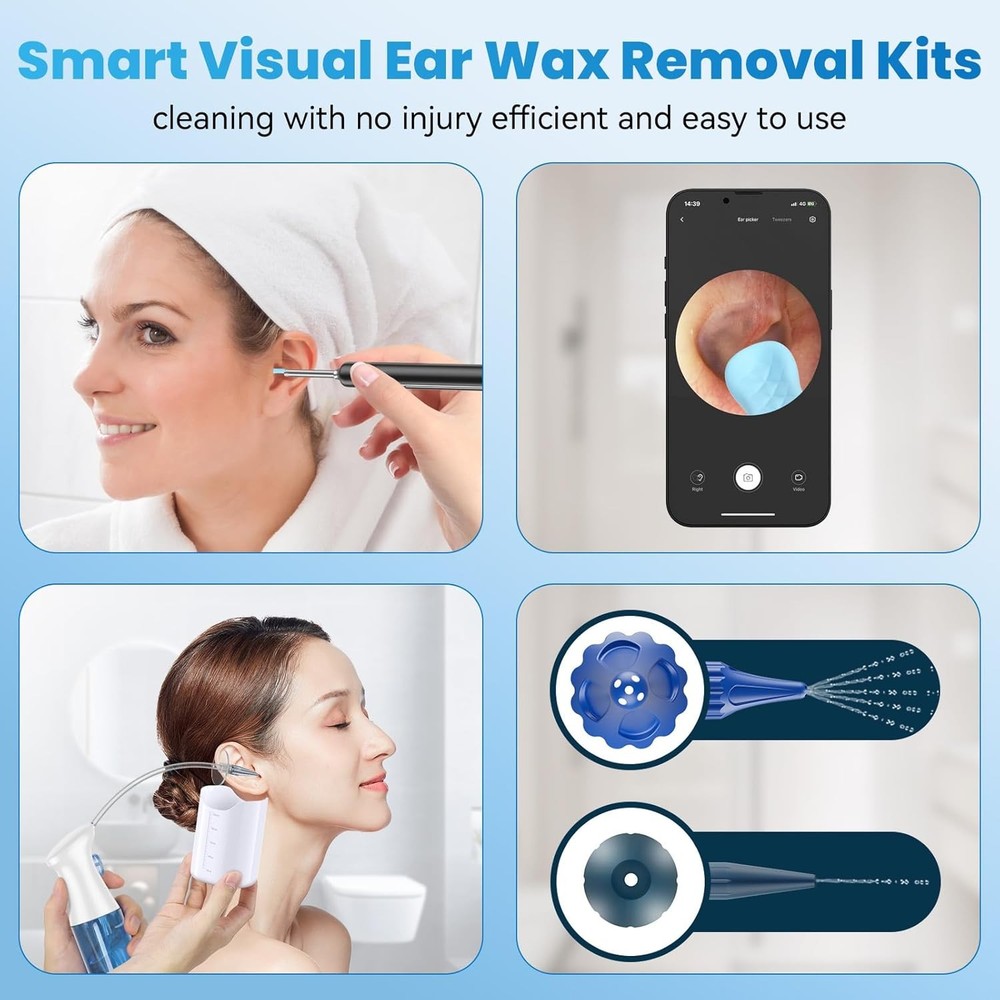 Ear Wax Removal - Cleaner - Camera - Kit - Wax...