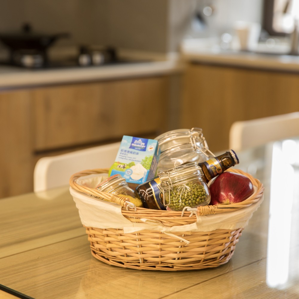 New Oval Willow Basket with Double Drop Down Handles