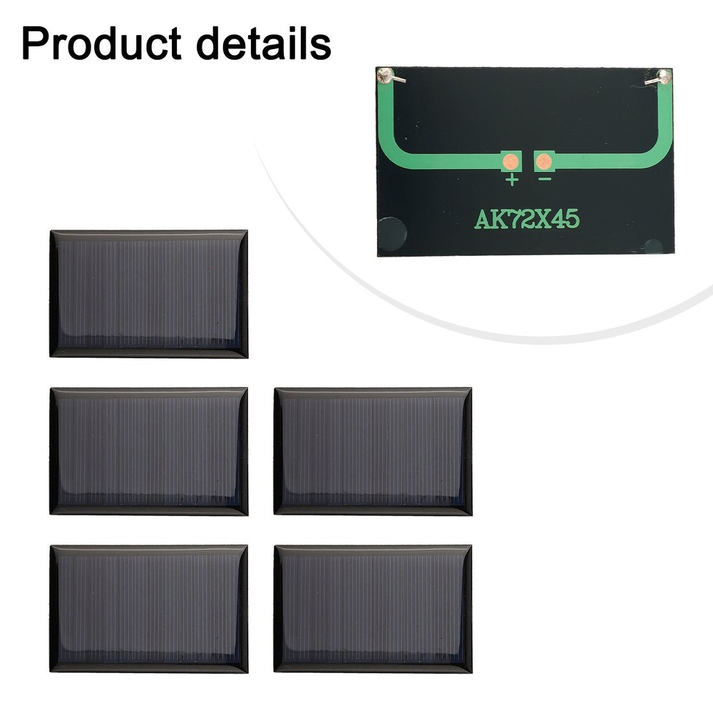 Solar Panel Module Pack of 5pcs for Portable Charging and For Lighting Needs