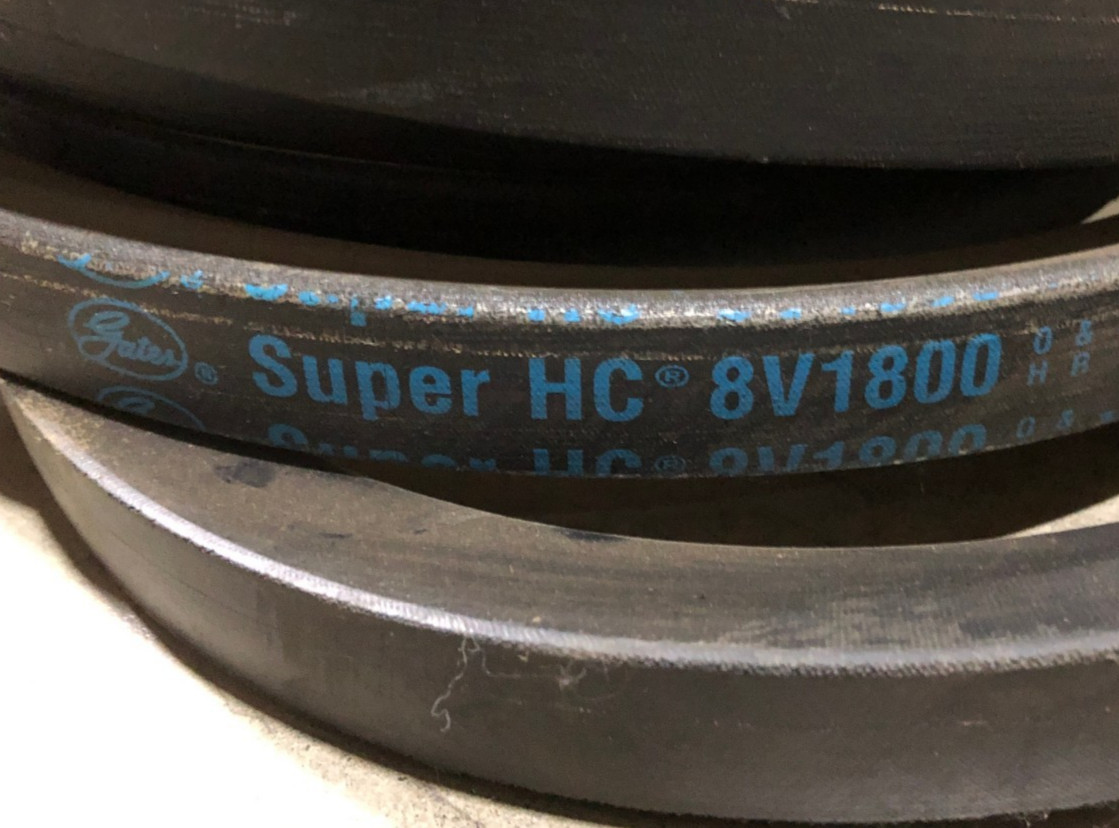 New Gates 8V1800 Super HC Narrow Section Wrapped V Belt 9336-1800 - No Box