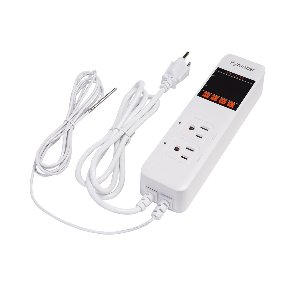 Attic Fan Thermostat Controller Temperature Switch Plug Outlet for Seedlings,...