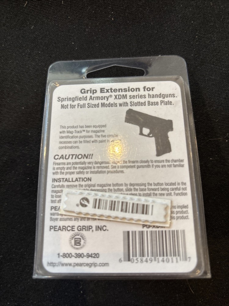 Pearce Grip Ext For Xdm9/40, Black
