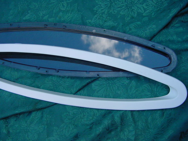 SEA RAY BOAT WINDOW & RING PAIR "TWO" NEW SUNDANCER WEEKENDER ANY FLAT SURFACE !