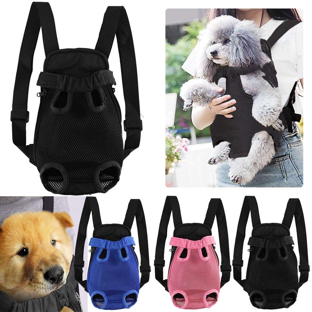Pet Cat Dog Carrier Backpack Adjustable Pet Front Carrier Legs Out Travel Bag