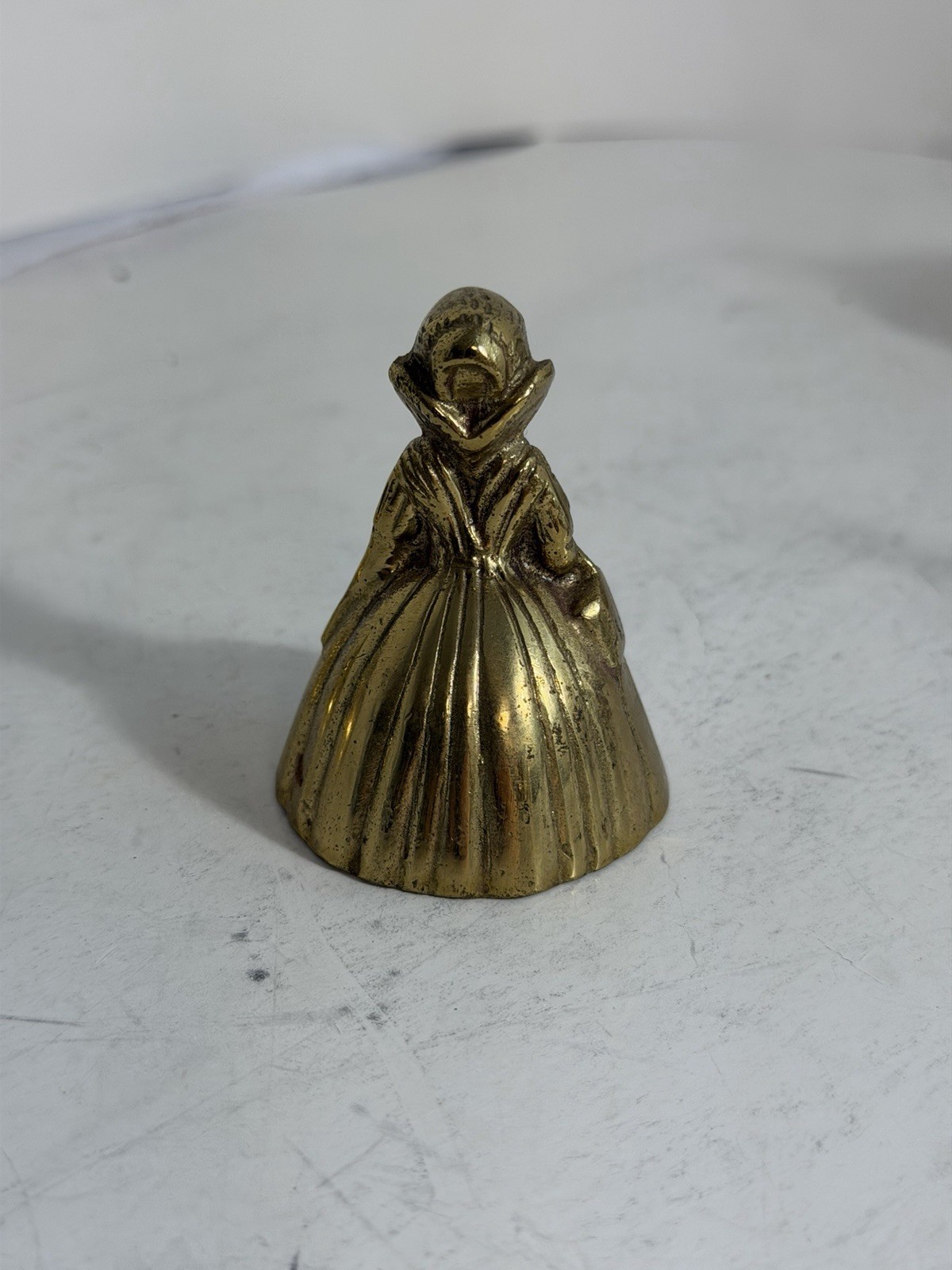 Vintage Brass Bell Lot 8pcs Mixed Decor Apple Figurine Lady MCM Metal