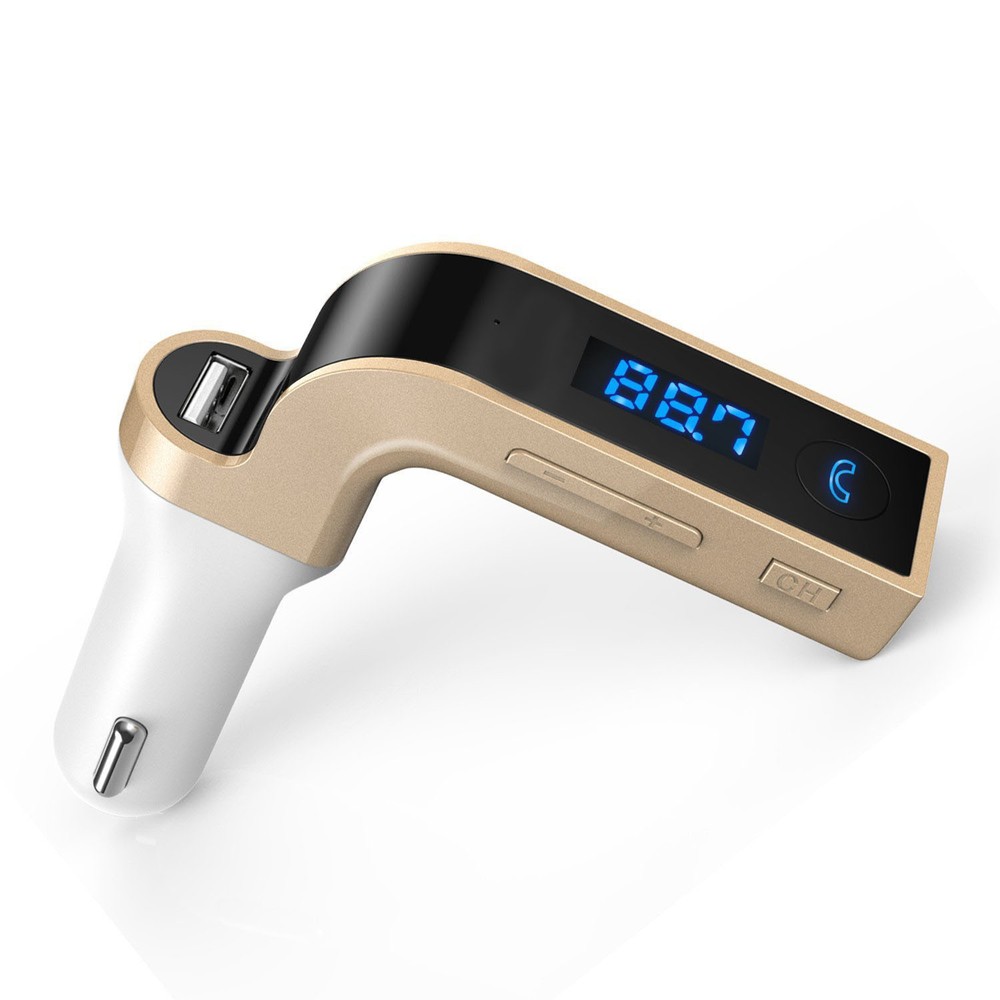 Bluetooth Wireless FM Transmitter, LDesign Car Kit with USB Car Charging
