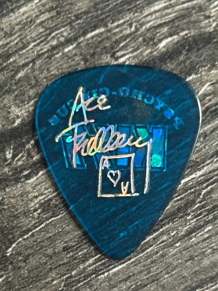 KISS Guitar Pick ACE FREHLEY Psycho Circus Tour Circle Prism Blue Vintage Kiss