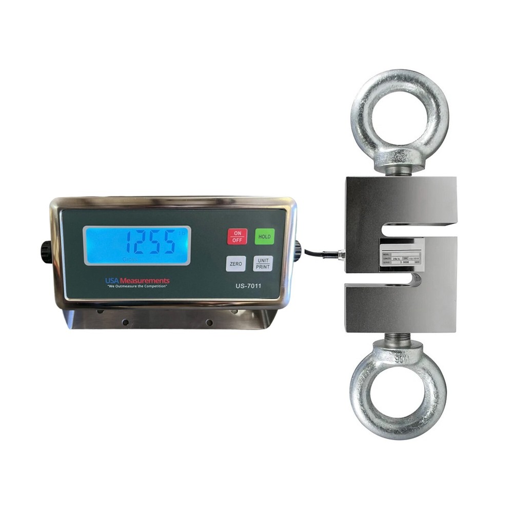 US-CSK-5K Hanging Scale (S-Type) tension & compression 5,000 lb with Printer