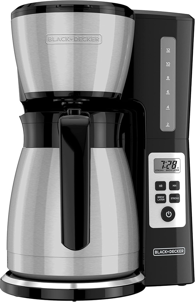 12 Cup Thermal Programmable Coffee Maker with Brew Strength and VORTEX Technolog