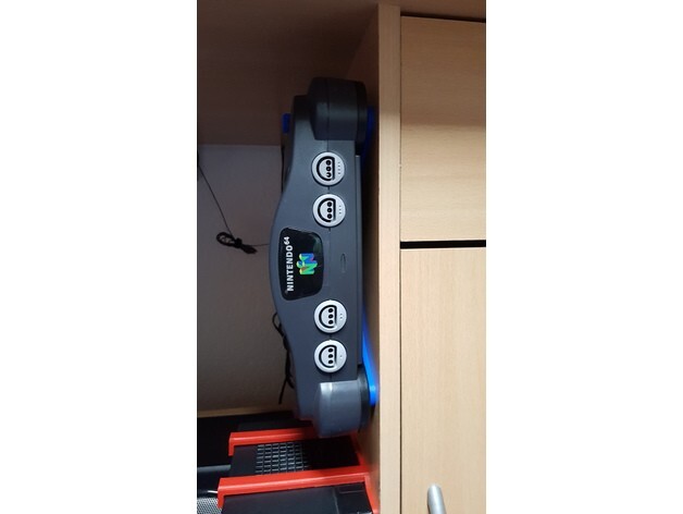 Nintendo 64 N64 Console Wall Mount Durable Bracket Rigid Hardware