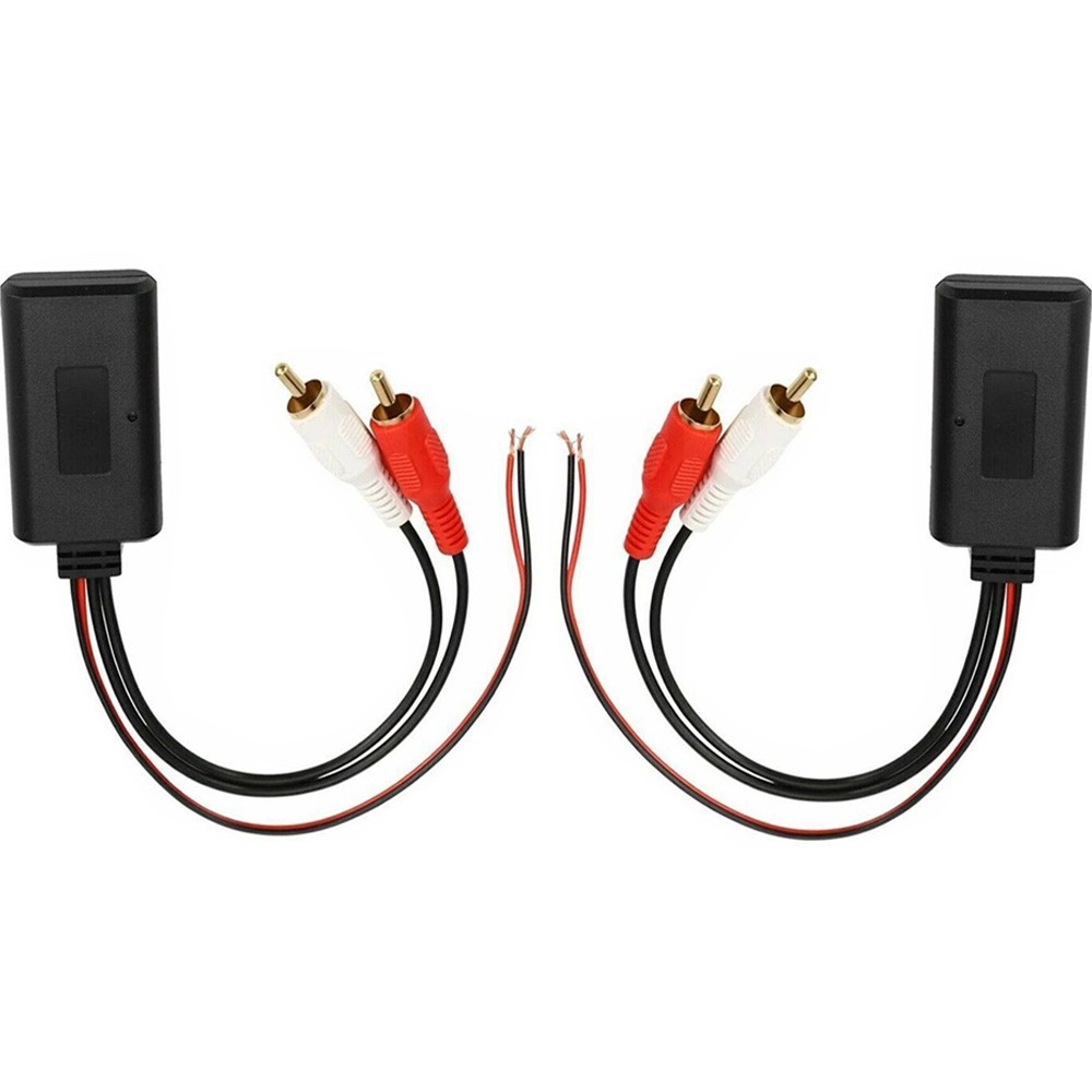 2X Car Audio Stereo Bluetooth AUX Receiver Module RCA Interface Cable Adapter