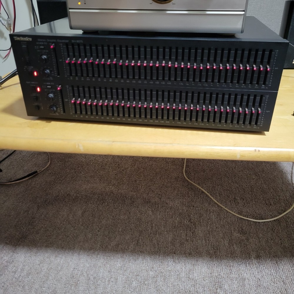 Technics SH-8075 Graphic Equalizer Vintage Audio Unit Used