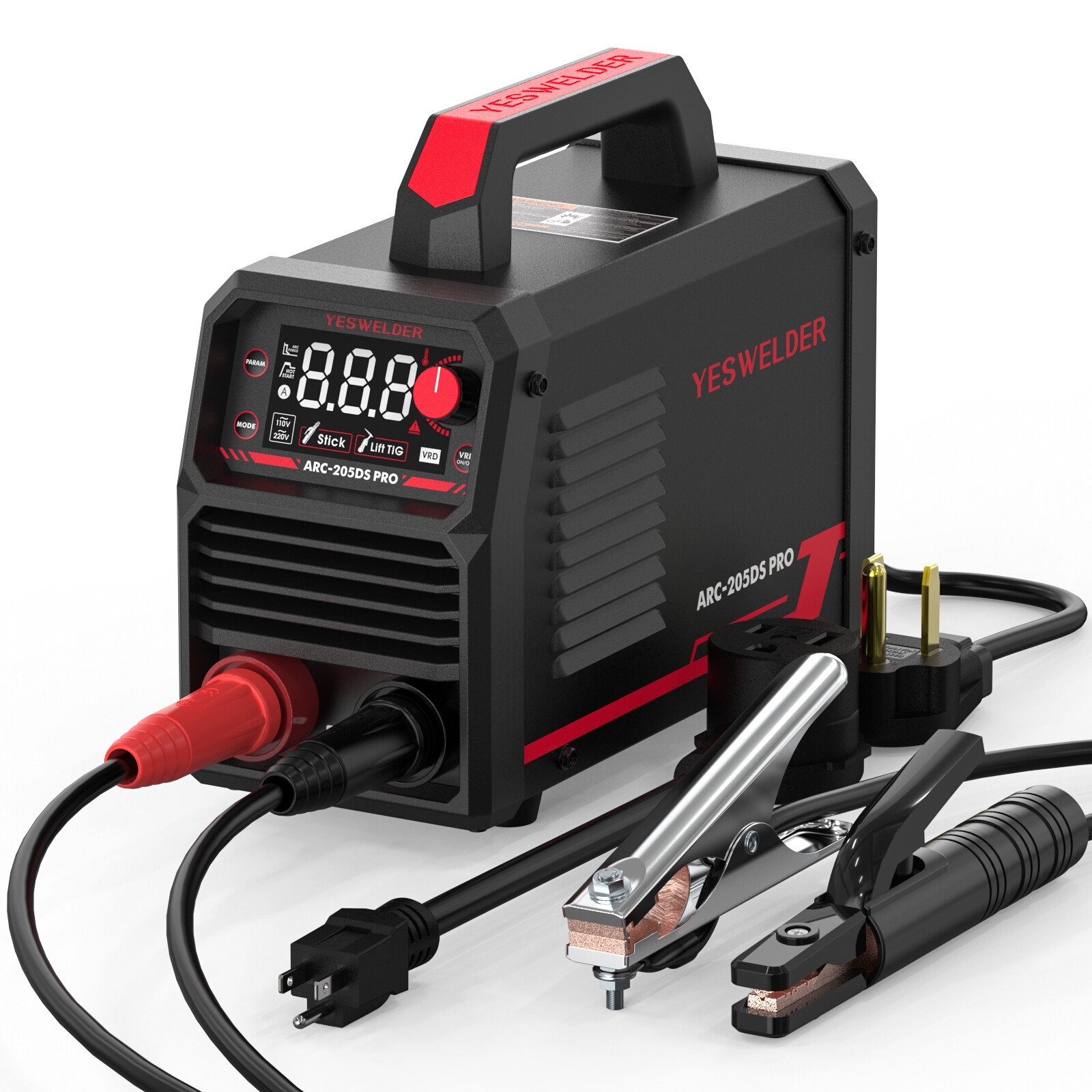 STICK Welder ARC 205Amp IGBT 110V/220V Lift TIG/ MMA Welding Machine