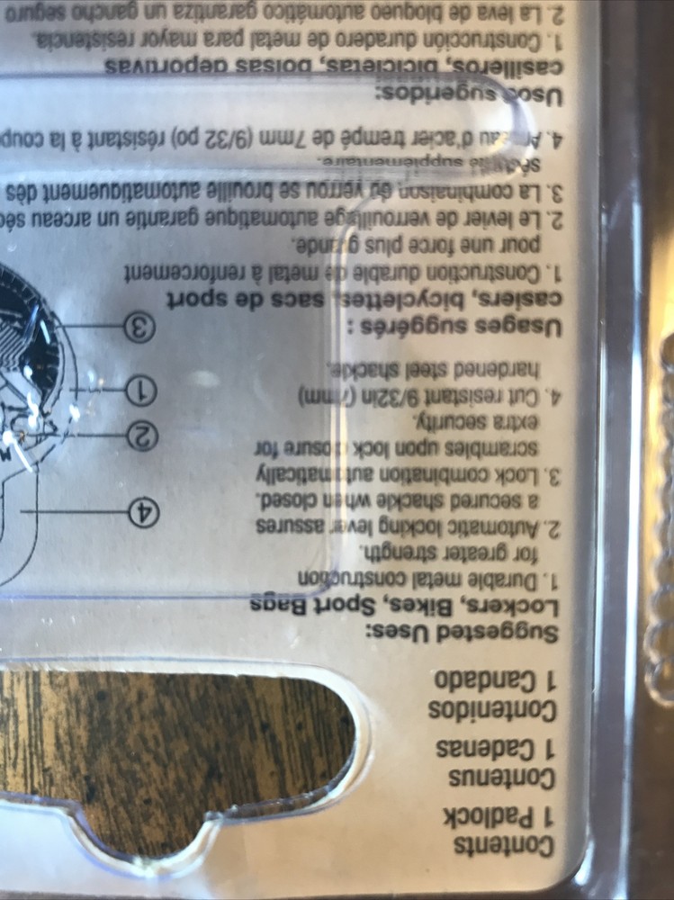 Master Lock Combination Padlock Light Blue P43041Anti-Shim