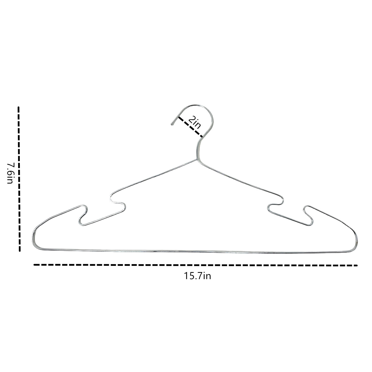 5-50 Pcs of Stainless Steel Wire Coat Hangers Strong Heavy Duty Clothes Hangers