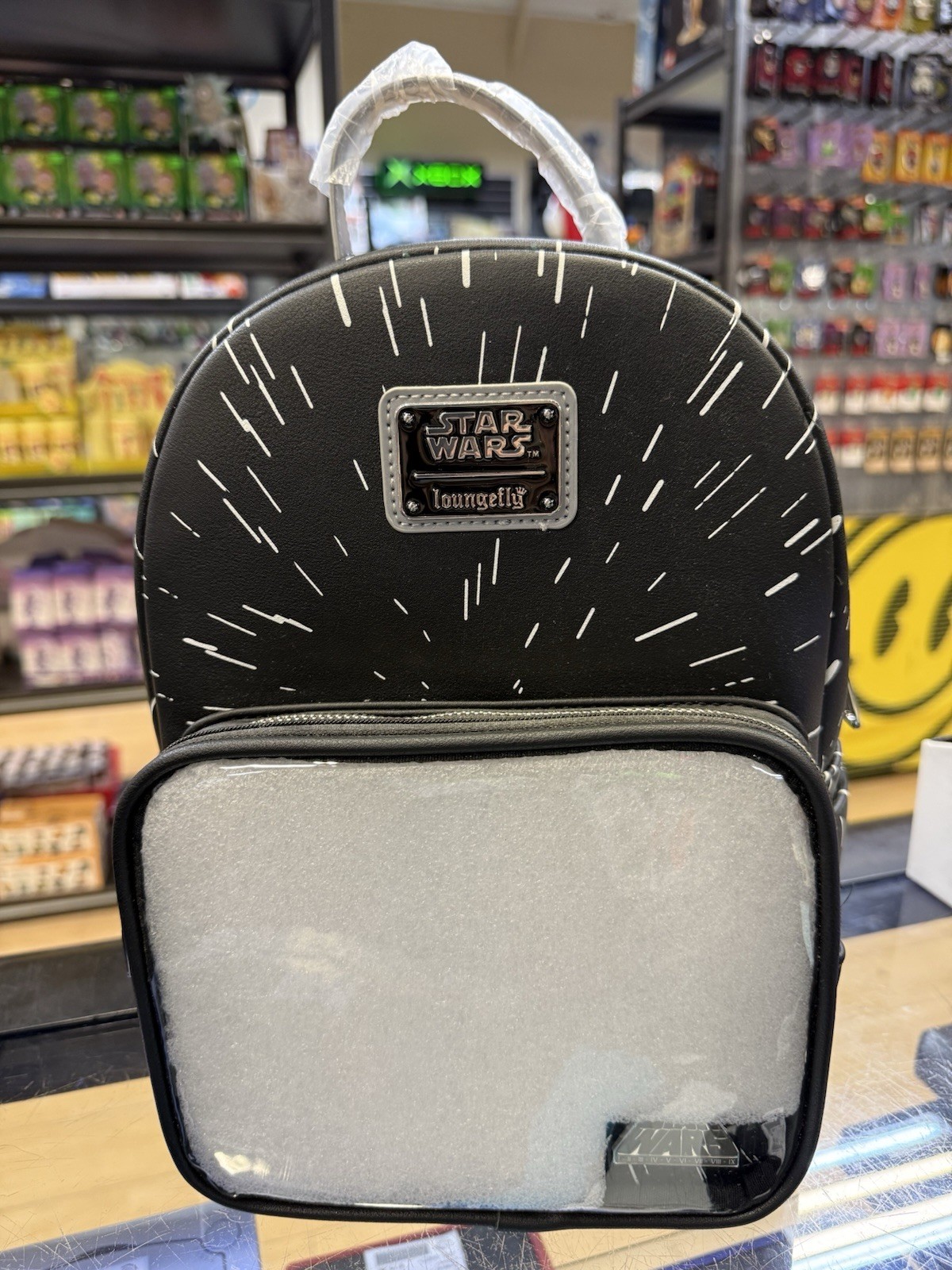 Star Wars Loungefly Mini Backpack Clear Pin Display Pocket Episode IV A New Hope