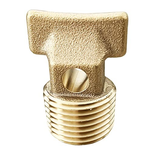 Plug Fittings, Boat Garboard Drain Plug - 1/2" NPT Thread,Solid Brass Drain