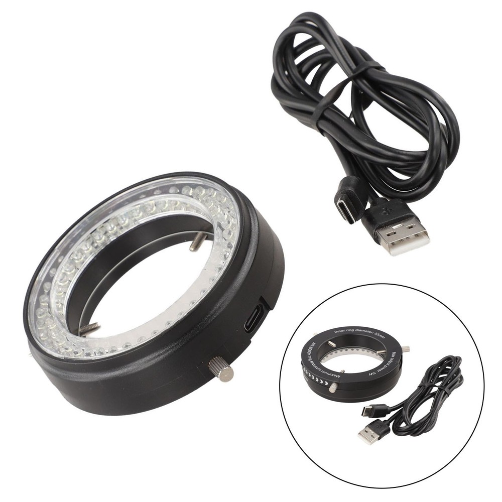 LED Microscope Light with 80 Adjustable LEDs Narrow Aluminum Alloy Frame