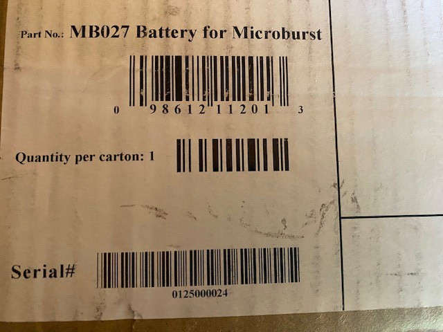 Tornado Rechargeable Lithium Iron Phosphate Battery MB027