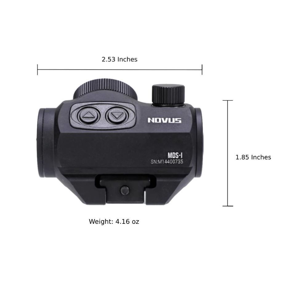 Novus Precision Airsoft Optic Micro Red Dot Sight MDS1 Black