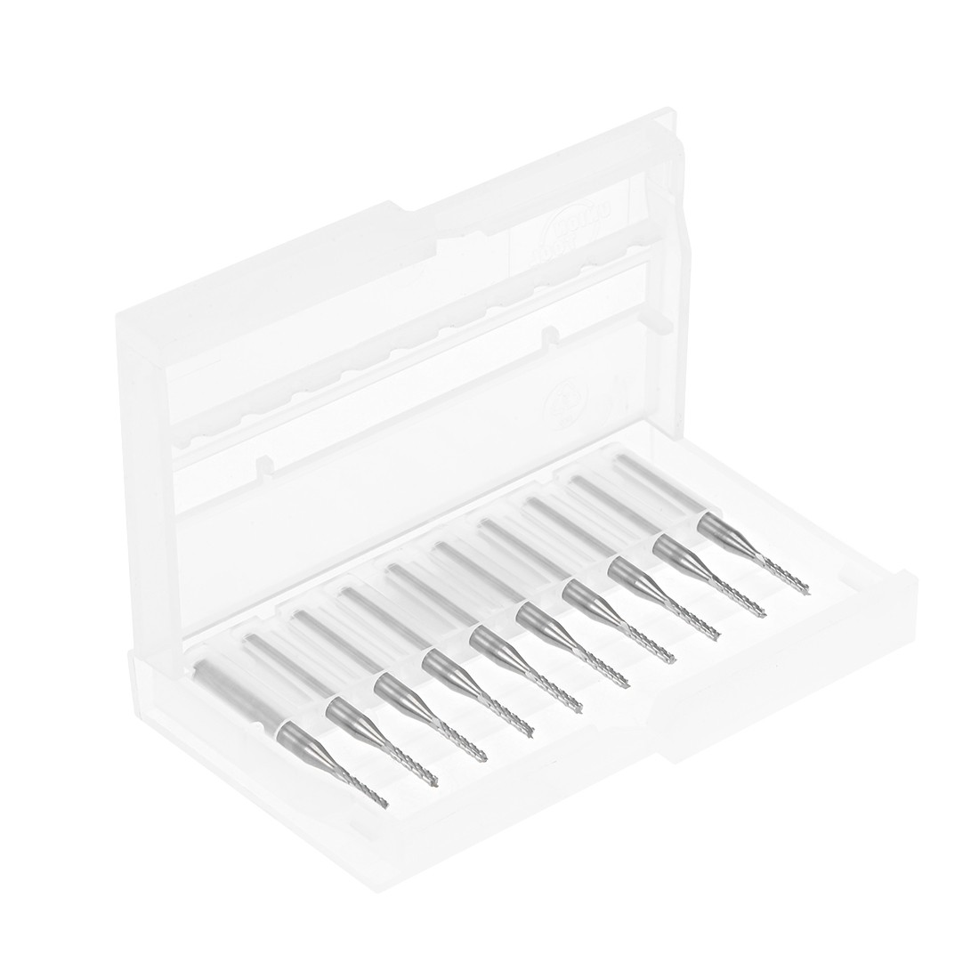 10Pcs 1.5mm x 38mm Carbide End Mill Milling Cutter CNC Router Bits 1/8" Shank